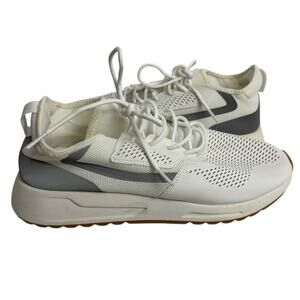 Zara Men's Classic White Sneakers with Gray Detail  EU Size 44, US Size 11